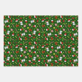 Holiday Snowman ラッピングペーパーシート