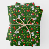 Holiday Snowman ラッピングペーパーシート (インサイチュ)