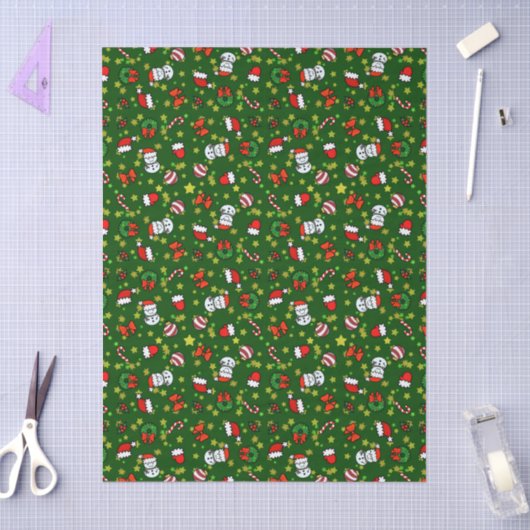 Holiday Snowman 薄葉紙 (クラフト)