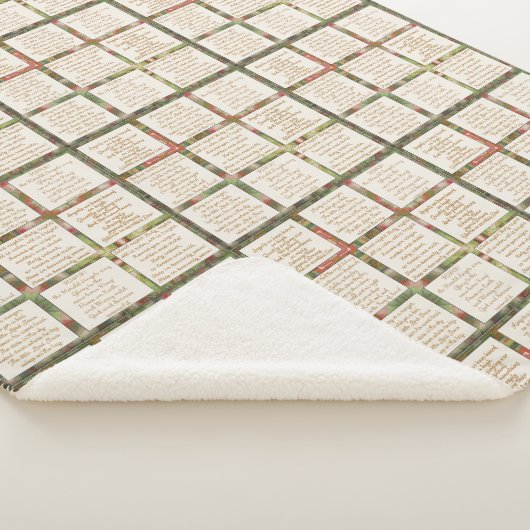 Holiday songs Faith Based シェルパブランケット (3/4)