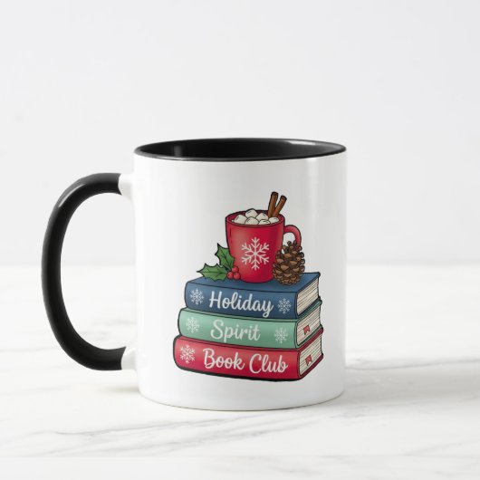 Holiday Spirit Book Club Mug | BLACK マグカップ (左)