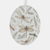 Holiday Spirit Dragonflies ガラスオーナメント (正面右)