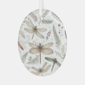 Holiday Spirit Dragonflies ガラスオーナメント (正面左)