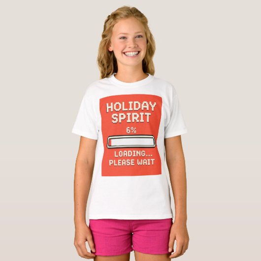 Holiday Spirit Loading Bar Tシャツ (正面フル)