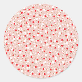 Holiday Sprinkles Pastel Pink Sticker ラウンドシール