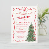 Holiday Staff Appreciation Christmas Party 招待状 (スタンド正面)