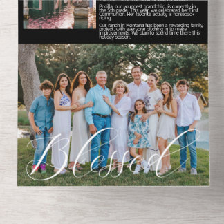 Holiday Storyカード（写真あり） オールインワン招待状