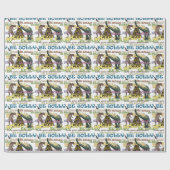 Holiday Stress Dinosaur ラッピングペーパー (フラット)