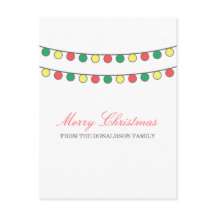 Holiday String of Lightsはがき