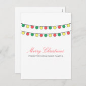 Holiday String of Lightsはがき シーズンポストカード (正面/裏面)