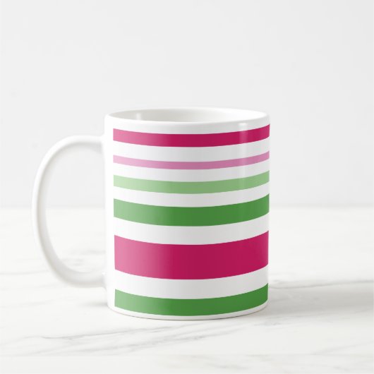 Holiday Stripe 1 Mug コーヒーマグカップ (左)