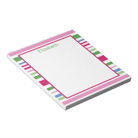 Holiday Stripe Notepad ノートパッド (アングル)