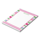 Holiday Stripe Notepad ノートパッド (回転)