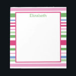 Holiday Stripe Notepad ノートパッド<br><div class="desc">Use this fun stripe notepad for all your notes and lists. By artist Becky Volk</div>