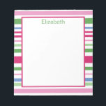 Holiday Stripe Notepad ノートパッド<br><div class="desc">Use this fun stripe notepad for all your notes and lists. By artist Becky Volk</div>