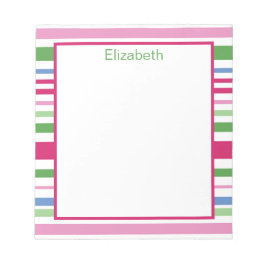 Holiday Stripe Notepad ノートパッド