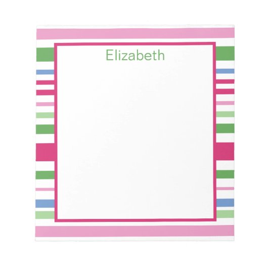 Holiday Stripe Notepad ノートパッド (正面)