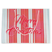 Holiday Stripes ラージペーパーバッグ (正面)