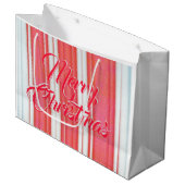 Holiday Stripes ラージペーパーバッグ (正面アングル)