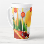 HOLIDAY SUNSHINE WITHIN THE PINES :) カフェラテマグ (左アングル)