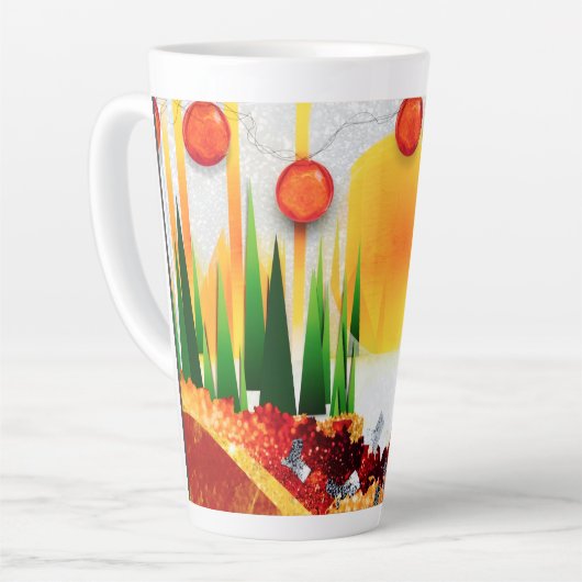 HOLIDAY SUNSHINE WITHIN THE PINES :) カフェラテマグ (左アングル)