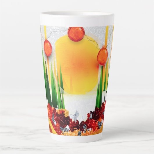 HOLIDAY SUNSHINE WITHIN THE PINES :) カフェラテマグ (正面)