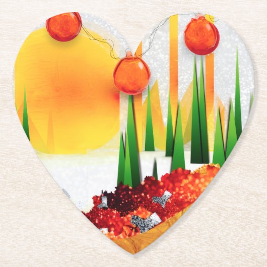 HOLIDAY SUNSHINE WITHIN THE PINES :) ペーパーコースター (正面)