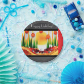 HOLIDAY SUNSHINE WITHIN THE PINES :) ペーパープレート (パーティー)