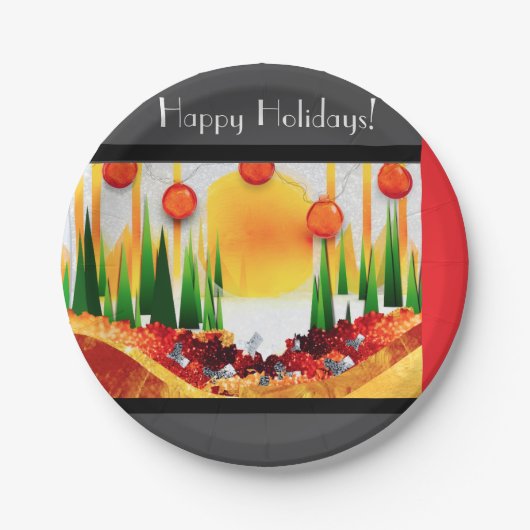 HOLIDAY SUNSHINE WITHIN THE PINES :) ペーパープレート (正面)