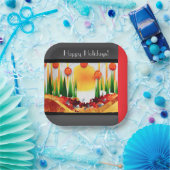 HOLIDAY SUNSHINE WITHIN THE PINES :) ペーパープレート (パーティー)