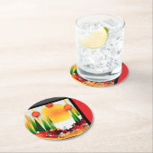 HOLIDAY SUNSHINE WITHIN THE PINES :) ラウンドペーパーコースター (インサイチュ)