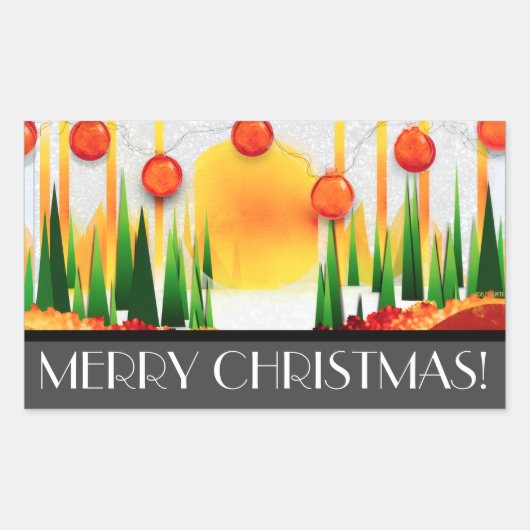 HOLIDAY SUNSHINE WITHIN THE PINES :) 長方形シール (正面)