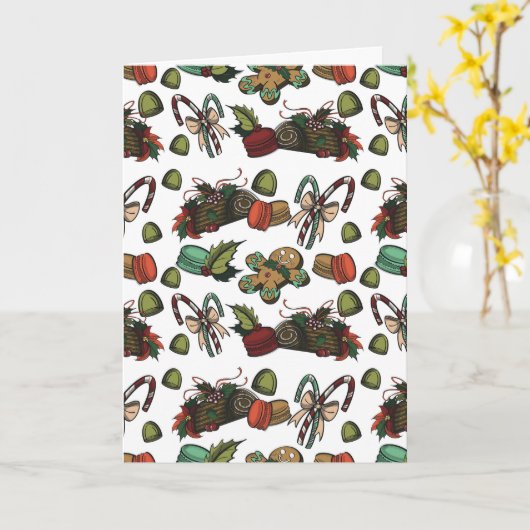 Holiday Sweets カード (黄色い花)