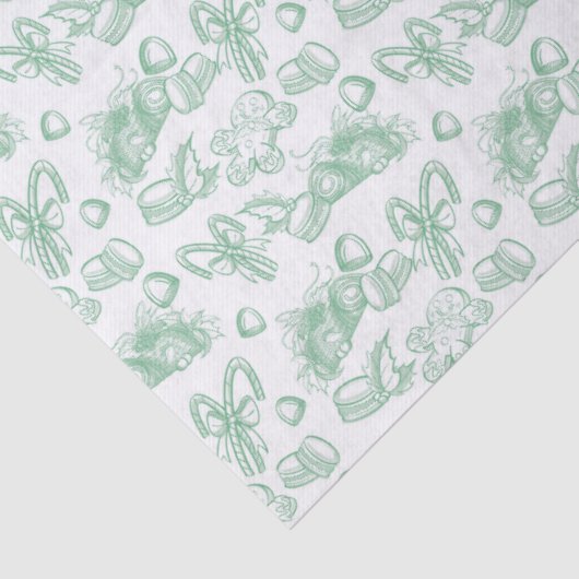 Holiday Sweets- Mint (Sheer) 薄葉紙 (詳細)