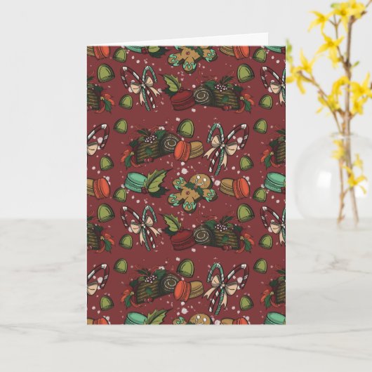 Holiday Sweets- Peppermint (Color) カード (黄色い花)