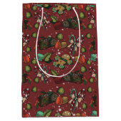 Holiday Sweets- Peppermint (Color) ミディアムペーパーバッグ (正面)