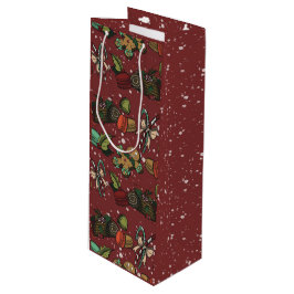 Holiday Sweets- Peppermint (Color) ワインギフトバッグ