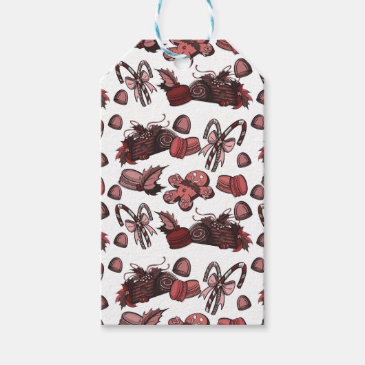 Holiday Sweets- Peppermint (Solid) ギフトタグ (正面)