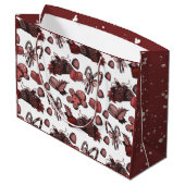 Holiday Sweets- Peppermint (Solid) ラージペーパーバッグ (裏面アングル)