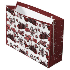 Holiday Sweets- Peppermint (Solid) ラージペーパーバッグ