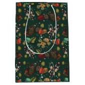 Holiday Sweets- Pine (Color) ミディアムペーパーバッグ (正面)