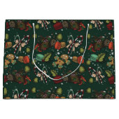 Holiday Sweets- Pine (Color) ラージペーパーバッグ (正面)