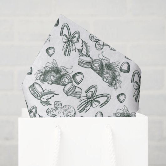 Holiday Sweets- Pine (Sheer) 薄葉紙 (ギフトバッグ)