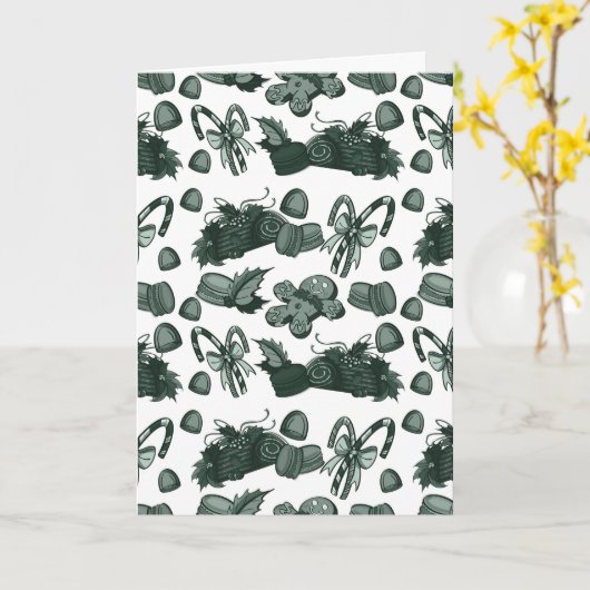 Holiday Sweets- Pine (Solid) カード (黄色い花)