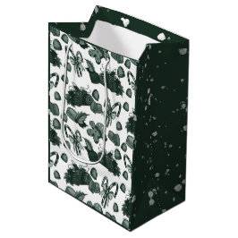 Holiday Sweets- Pine (Solid) ミディアムペーパーバッグ