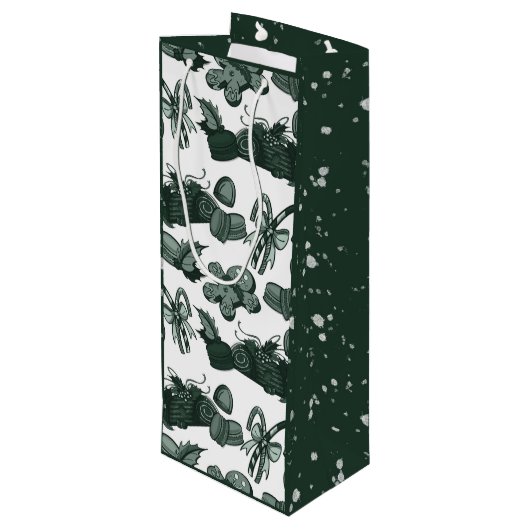 Holiday Sweets- Pine (Solid) ワインギフトバッグ (裏面アングル)