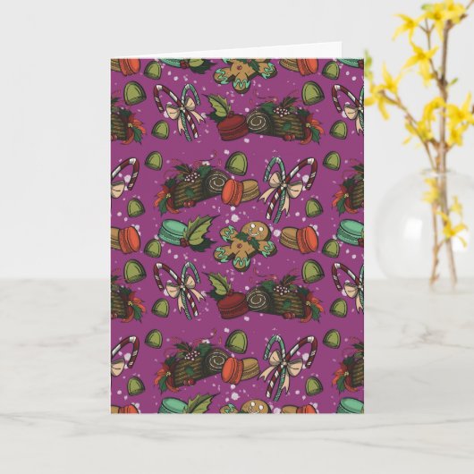 Holiday Sweets- Sugar Plum (Color) カード (黄色い花)