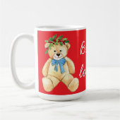 holiday teddy bear, Beary Loved! コーヒーマグカップ (左)