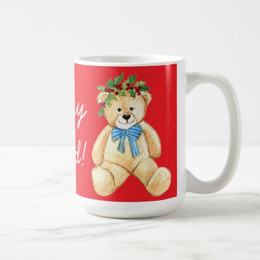 holiday teddy bear, Beary Loved! コーヒーマグカップ (右)