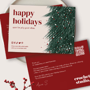 Holiday Thank You Business Order Card シーズンカード